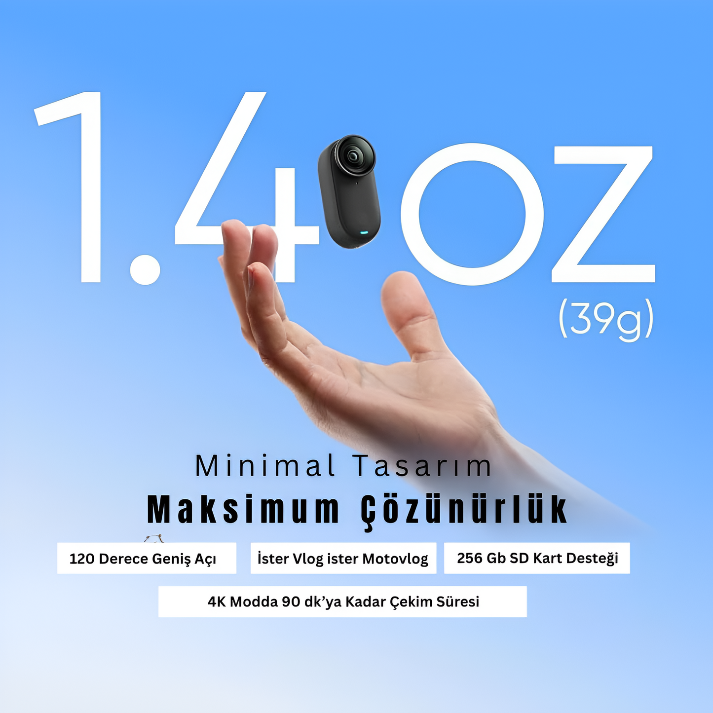 4K Ultra HD Mini Aksiyon Kamerası